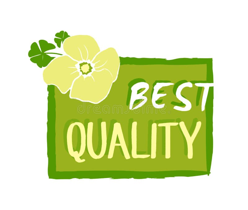 Best Quality Sticker, Vector Illustration Stock Vector Illustration