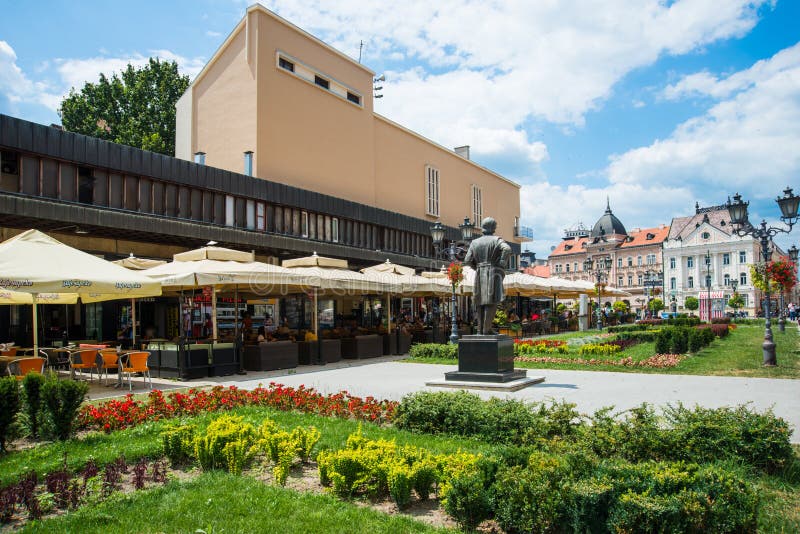 Best Restaurants In The Center Of Novi Sad. Editorial Stock Image