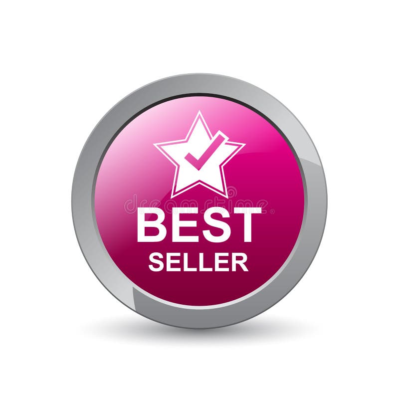 Best seller button stock illustration. Illustration of banner 122403782