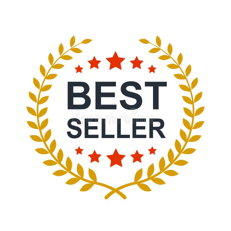 Best seller badge icon, Best seller award logo isolated, vector  Illustration Stock Vector