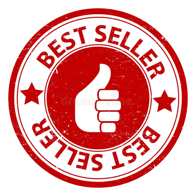 Red best seller icon or sign Royalty Free Vector Image