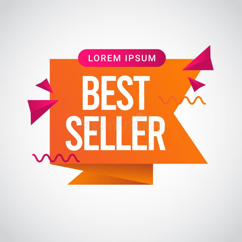 Best Seller, Best Product, Best Value, Best Price Text Label Vector Template Design Illustration