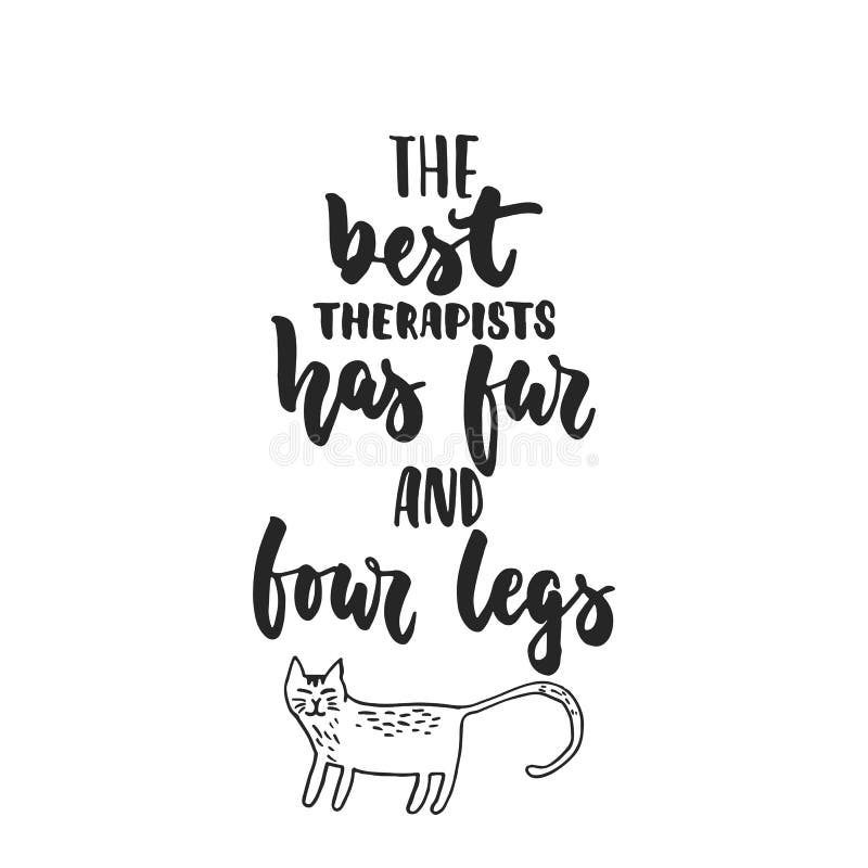 The Best Therapists Has Fur and Four Legs - Hand Drawn Dancing ...