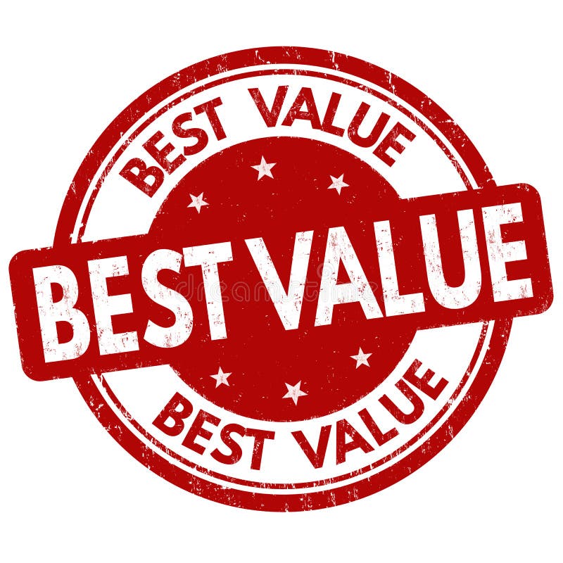 Best Value for Money Label or Sticker Stock Vector Illustration of