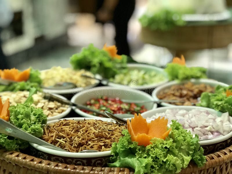 Bestandteile des Essens von Miang Kham, thailändische Lebensmittel für die Gesundheit stockfotografie Bestandteile des Essens von Miang Kham, thailändische Lebensmittel für die Gesundheit stockfotografie