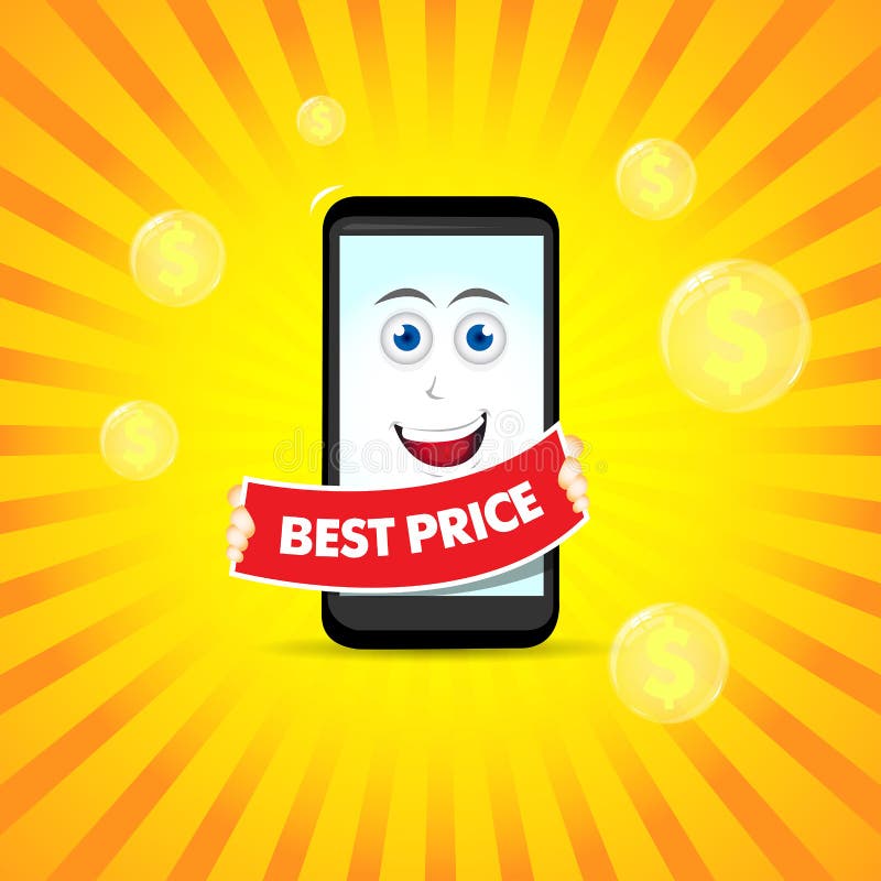 Beste prijs slimme telefoon Slimme telefoonkarakters Vectortelefoonillustratie Slim telefoonbeeldverhaal vector illustratie Beste prijs slimme telefoon Slimme telefoonkarakters Vectortelefoonillustratie Slim telefoonbeeldverhaal vector illustratie