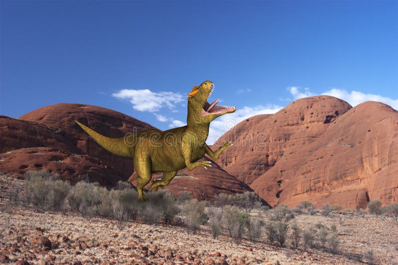 Bestia prehistórica del dinosaurio del Allosaurus