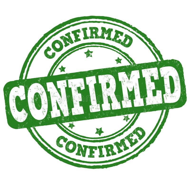 Bestätigtes Zeichen oder Stempel lizenzfreie abbildung