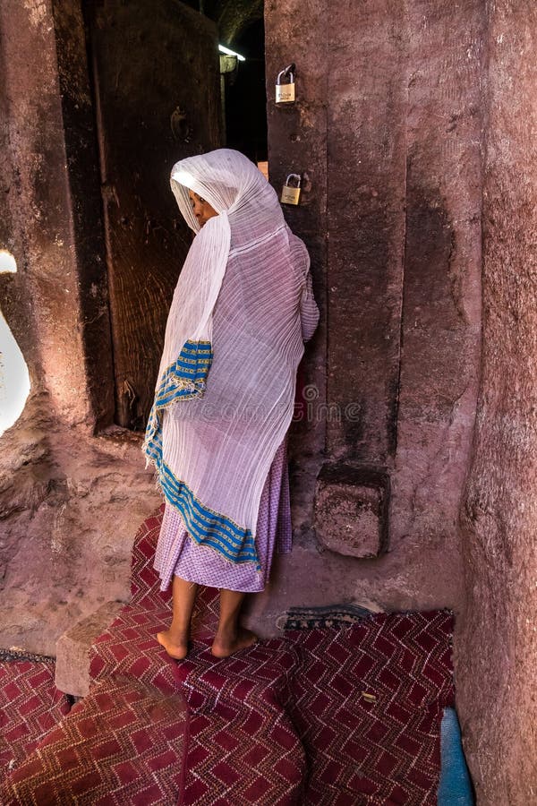 Bet Maryam Church, St Mary Church in Lalibela, Ethiopië stock fotografie Bet Maryam Church, St Mary Church in Lalibela, Ethiopië stock fotografie