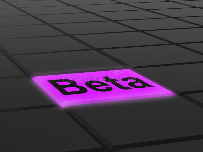 Beta Button Shows Development Or Demo Version royaltyfri illustrationer Beta Button Shows Development Or Demo Version royaltyfri illustrationer