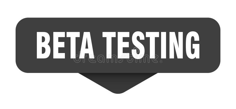 Beta testing sticker. beta testing sign on transparent background vector illustration