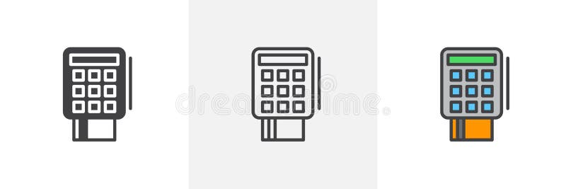 Betalingsmachine en creditcardpictogram vector illustratie Betalingsmachine en creditcardpictogram vector illustratie