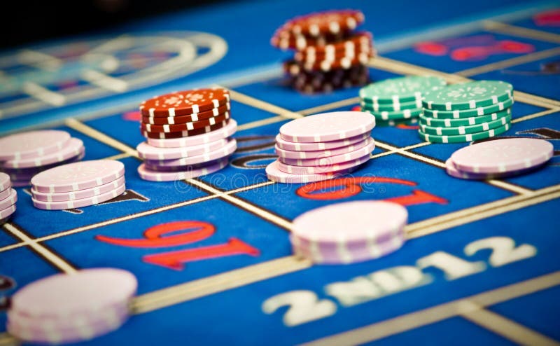Betting and playing roulette in casino, gambling ads. Betting and playing roulette in casino, gambling ads