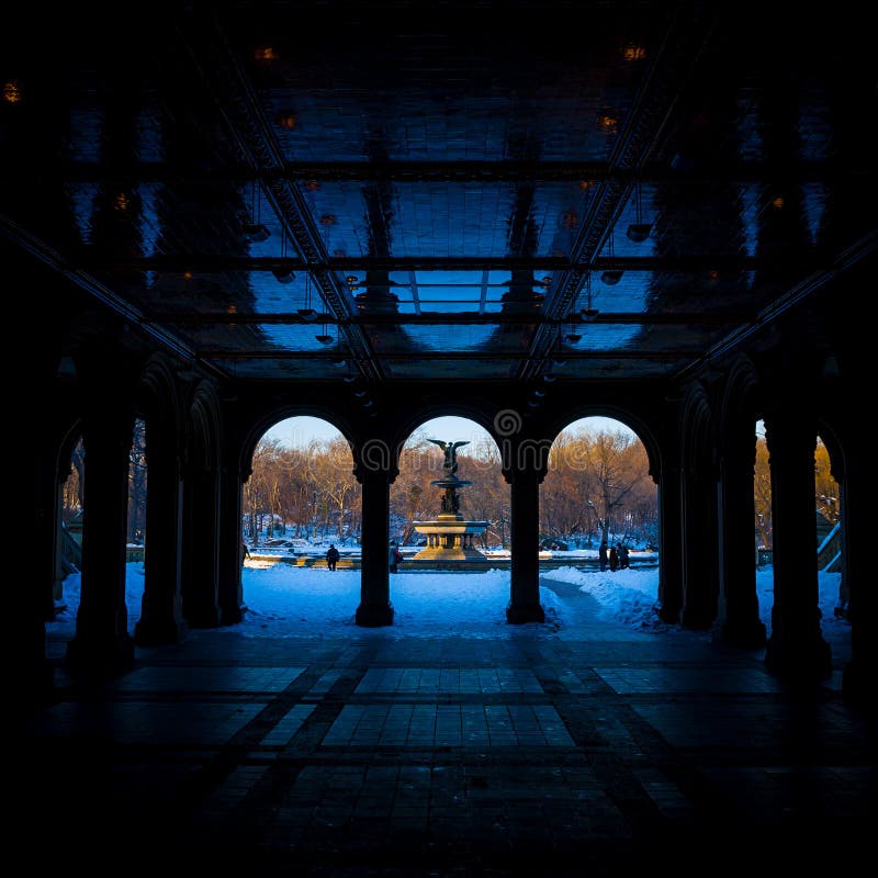 Ny, Nyc, Central Park, Bethesda Terrace, Bethesda Fountain by Lumiere