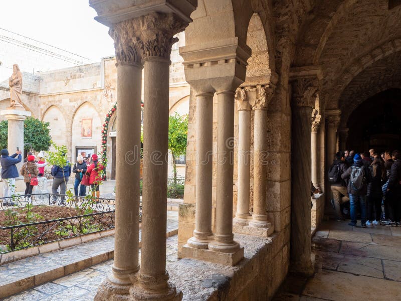 Cloister at the Chapel of Saint Catherine, Bethlehem, West Bank