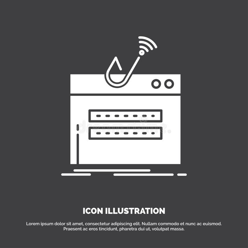 Betrug, Internet, LOGON, Passwort, Diebstahl Ikone Glyphvektorsymbol f?r UI und UX, Website oder bewegliche Anwendung lizenzfreie abbildung Betrug, Internet, LOGON, Passwort, Diebstahl Ikone Glyphvektorsymbol f?r UI und UX, Website oder bewegliche Anwendung lizenzfreie abbildung