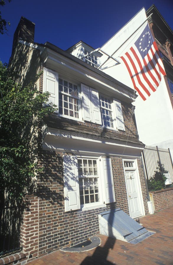 Betsy Ross hus arkivfoto Betsy Ross hus arkivfoto