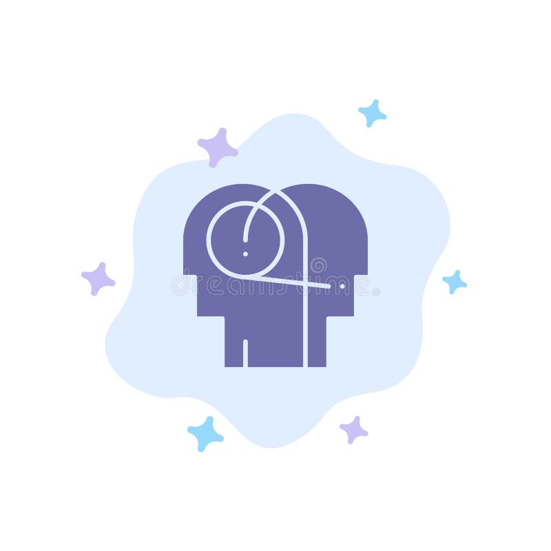 Better, Communication, Hearing, Human Blue Icon on Abstract Cloud Background royalty free illustration