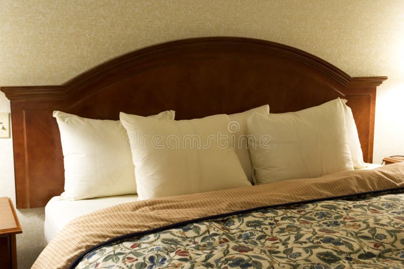 BettHeadboard stockfoto BettHeadboard stockfoto