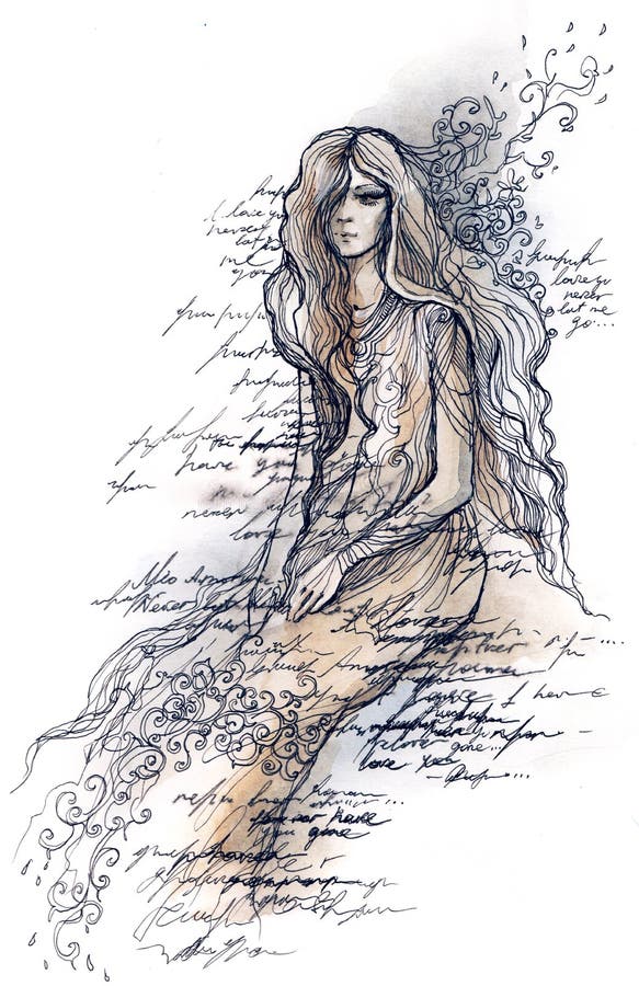 Beutiful woman stock illustration Beutiful woman stock illustration