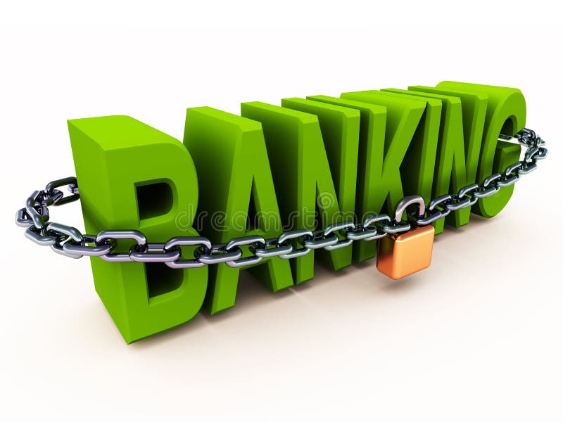 Beveilig bankwezenconcept