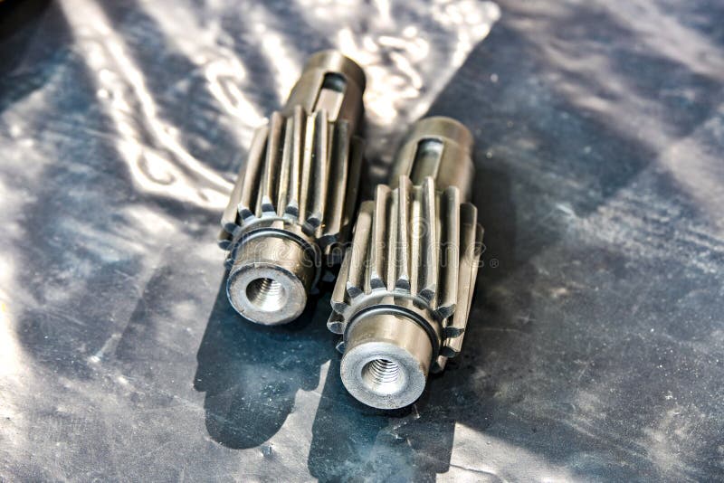 Bevel Gear Shaft after Heat Treatment Stock Image Image of motor