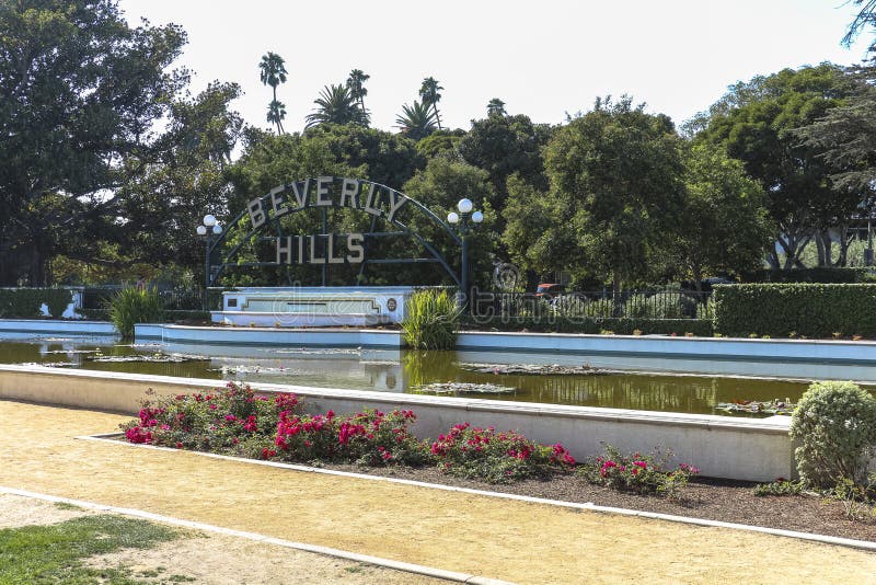 Beverly Hills undertecknar in Los Angeles royaltyfri fotografi Beverly Hills undertecknar in Los Angeles royaltyfri fotografi