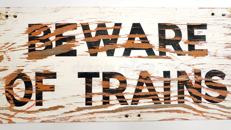 Beware dos trens foto de stock royalty free Beware dos trens foto de stock royalty free