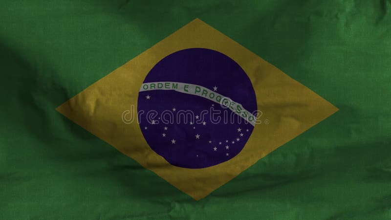 Bewegingsvideo van de nationale vlag van brazilië