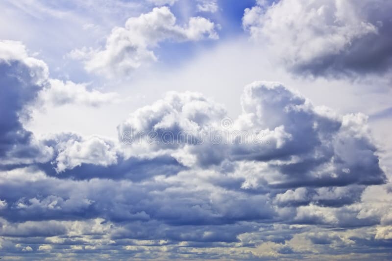 Photo of cloudy summer sky. Photo of cloudy summer sky