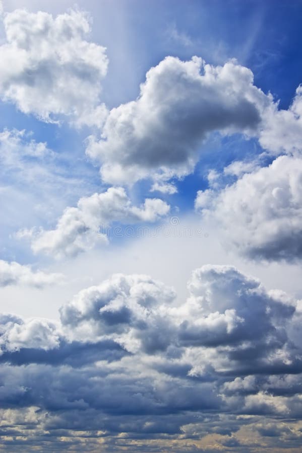 Photo of cloudy sunny summer sky. Photo of cloudy sunny summer sky