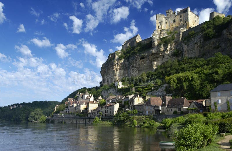 Beynac Schloss - Dordogne - Frankreich lizenzfreies stockbild Beynac Schloss - Dordogne - Frankreich lizenzfreies stockbild