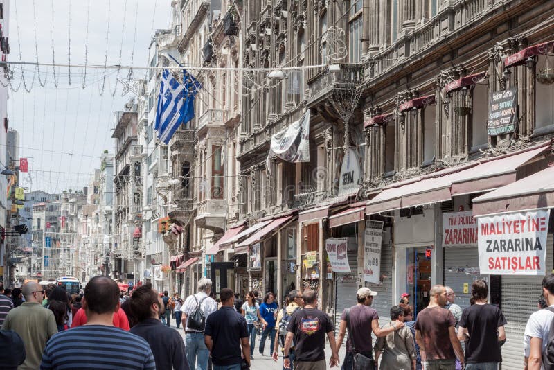 Beyoglu Istanbul Turkiet royaltyfri bild Beyoglu Istanbul Turkiet royaltyfri bild