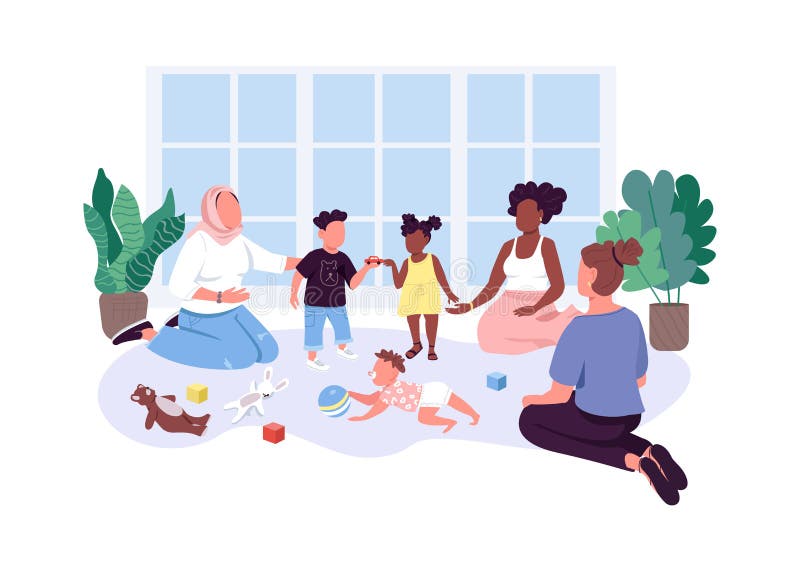 Bezimienne postacie z grupy mombaby ilustracji