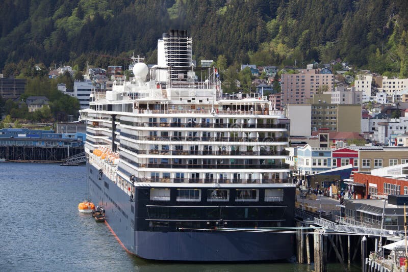 Bezoekend Alaska ` s Hoofdjuneau royalty-vrije stock afbeeldingen