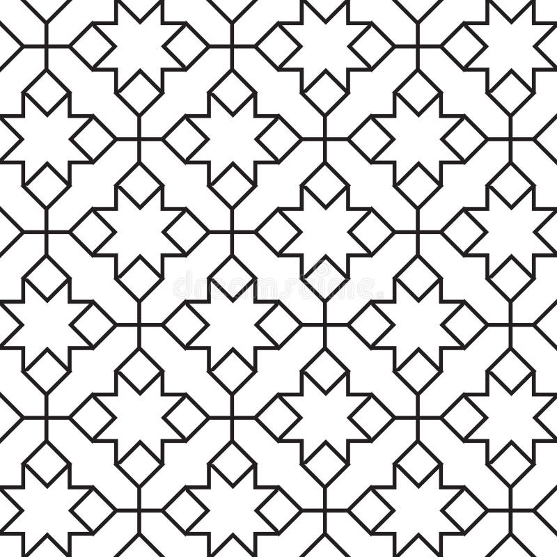 Bezszwowego rocznika geometryczny wzór ilustracji Bezszwowego rocznika geometryczny wzór ilustracji