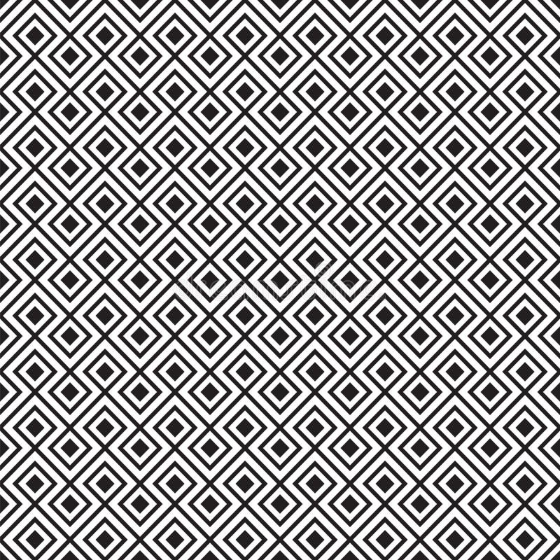 Bezszwowego rocznika linii płytki geometryczny wzór royalty ilustracja Bezszwowego rocznika linii płytki geometryczny wzór royalty ilustracja