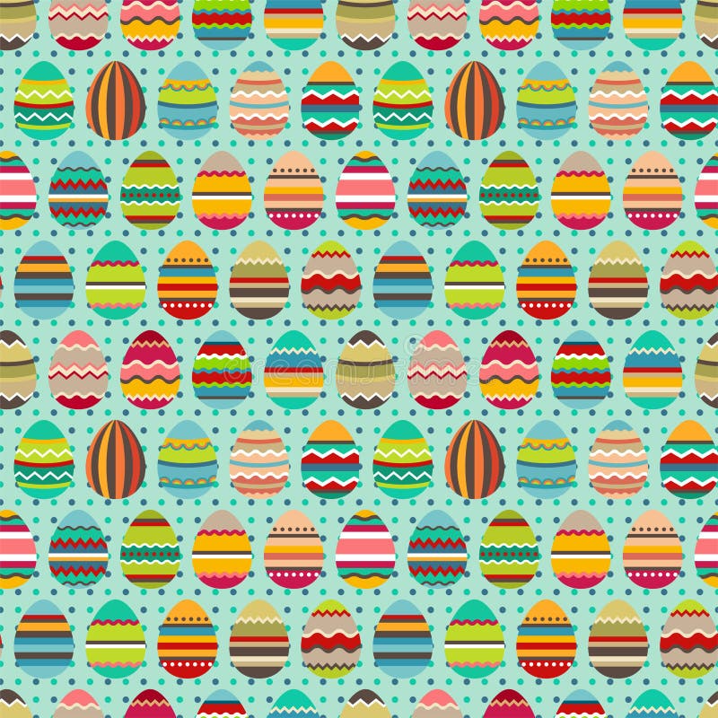 Bezszwowy Easter wzór z malującymi jajkami ilustracja wektor Bezszwowy Easter wzór z malującymi jajkami ilustracja wektor