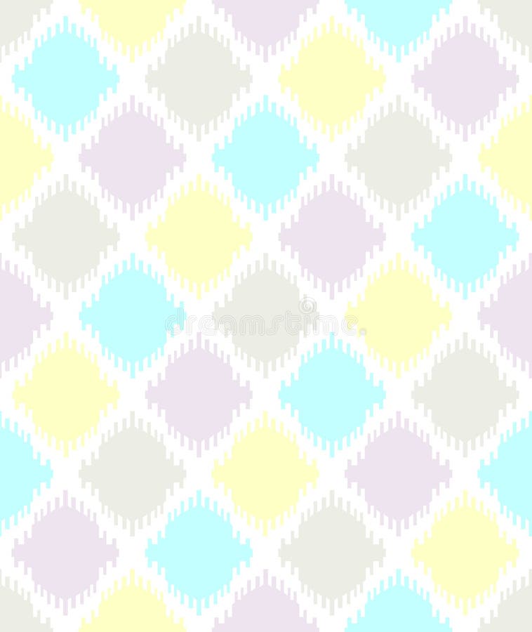 Bezszwowy geometryczny deseniowy wektorowy Ikat patrzeje tradycyjnego etnicznego rocznika retro projekt royalty ilustracja Bezszwowy geometryczny deseniowy wektorowy Ikat patrzeje tradycyjnego etnicznego rocznika retro projekt royalty ilustracja