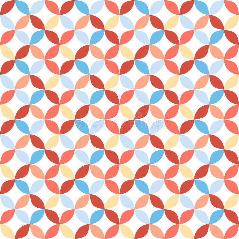 Bezszwowy jaskrawy geometryczny okręgu wzór royalty ilustracja
