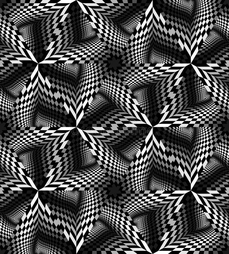 Seamless Monochrome Polygonal Pattern Gently Shimmering from Light to Dark Tones create the illusion of depth and volume. Suitable for textile, fabric, packaging and web design. nVector Illustration. Seamless Monochrome Polygonal Pattern Gently Shimmering from Light to Dark Tones create the illusion of depth and volume. Suitable for textile, fabric, packaging and web design. nVector Illustration.