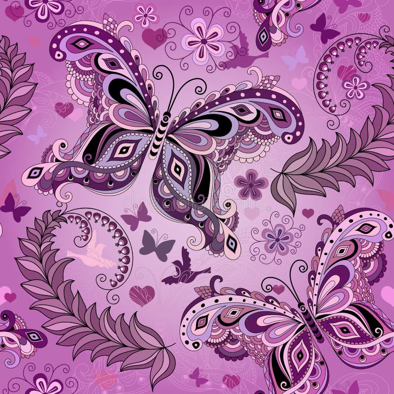 Bezszwowy pastelowych menchii rocznika wzór ilustracji