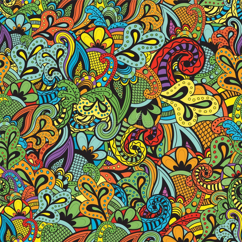 Bezszwowy Wektorowy kwiecisty wzór royalty ilustracja Bezszwowy Wektorowy kwiecisty wzór royalty ilustracja