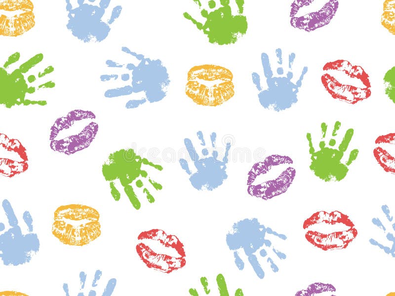 Bezszwowy wzór dziecko wargi kobieta i ręki r?wnie? zwr?ci? corel ilustracji wektora ilustracja wektor Bezszwowy wzór dziecko wargi kobieta i ręki r?wnie? zwr?ci? corel ilustracji wektora ilustracja wektor