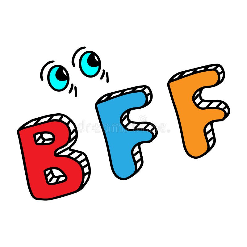 Bff Letter Stock Illustrations – 214 Bff Letter Stock