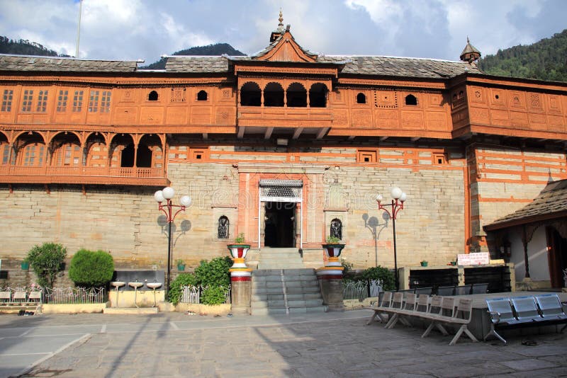 Shri Bhima Kali Temple is a temple at Sarahan in Himachal Pradesh in India, dedicated to the mother goddess Bhimakali, presiding deity of the rulers of former Bushahr Hindi: बुशहर State. The temple is situated about 180 km from Shimla and is one of 51 Shakti Peethass. The town Sarahan is known as the gate way of Kinnaur. Down below at a distance of 7 km from Sarahan is the River Satluj. Sarahan is identified with the then Sonitpur mentioned in Puranas. Shri Bhima Kali Temple is a temple at Sarahan in Himachal Pradesh in India, dedicated to the mother goddess Bhimakali, presiding deity of the rulers of former Bushahr Hindi: बुशहर State. The temple is situated about 180 km from Shimla and is one of 51 Shakti Peethass. The town Sarahan is known as the gate way of Kinnaur. Down below at a distance of 7 km from Sarahan is the River Satluj. Sarahan is identified with the then Sonitpur mentioned in Puranas