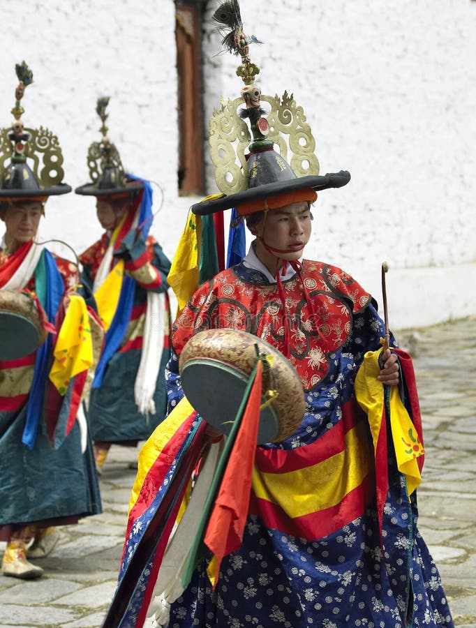 Bhutan - Paro Tsechu (Buddhist Festival) stock photo Bhutan - Paro Tsechu (Buddhist Festival) stock photo