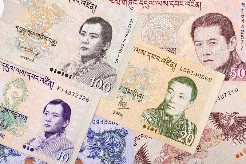 Bhutanese Ngultrum Banknotes Stock Photo Image of authority, culture