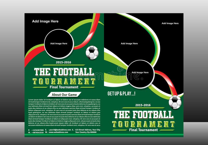 Bi-het Malplaatje van de de Toernooienbrochure van de Vouwenvoetbal vector illustratie Bi-het Malplaatje van de de Toernooienbrochure van de Vouwenvoetbal vector illustratie