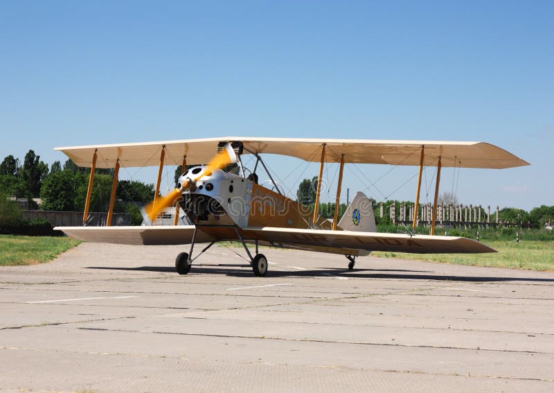 Bi plane royalty free stock photo